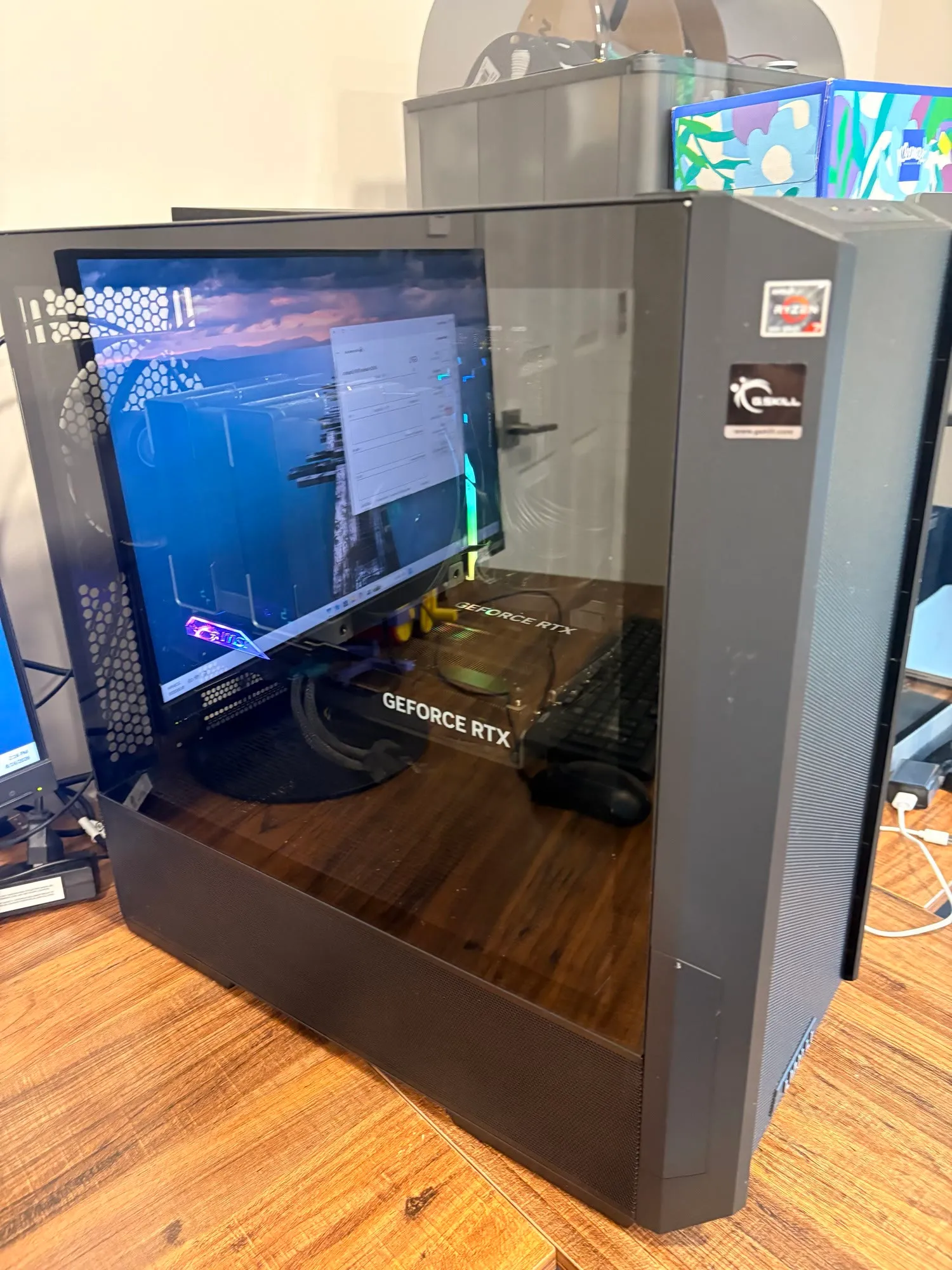 A custom Ryzen and GeForce RTX gaming PC